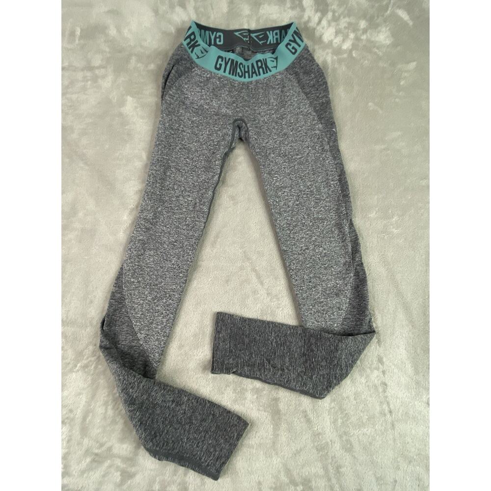 Gymshark | Womens | Compression Leggings | Teal waistband | Small | activewear